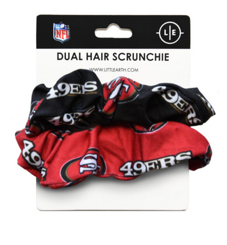 SF 49ers Dual Hair Scrunchies