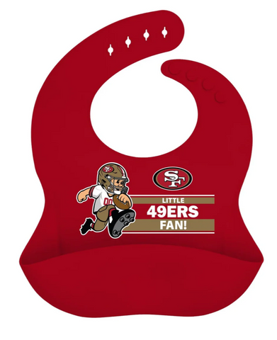 SF 49ers Silicone Bib