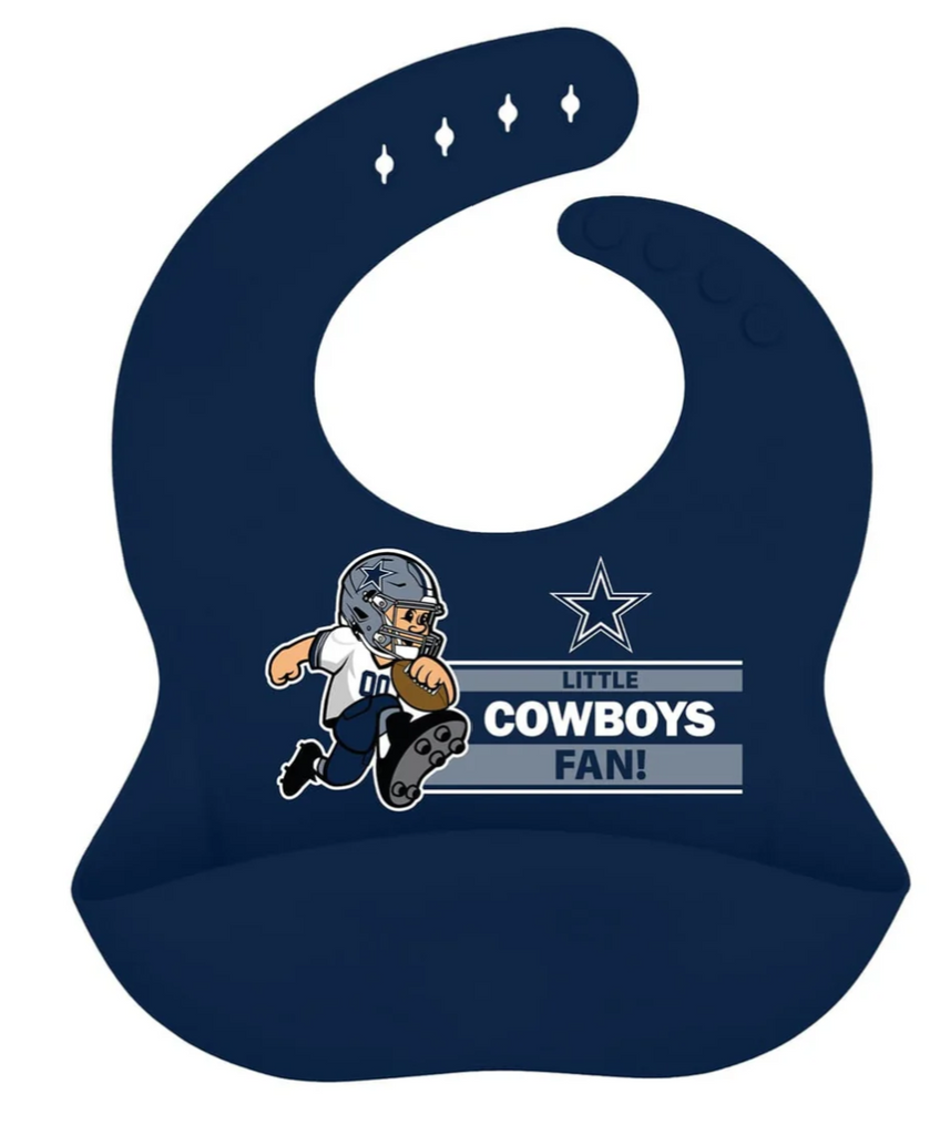 Cowboys Silicone Bib