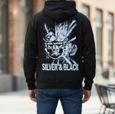 Goku Silver & Black Goku Hoody