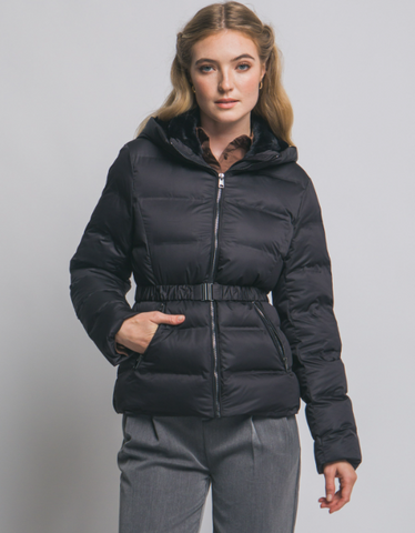 Long Padded Jacket w/Belt