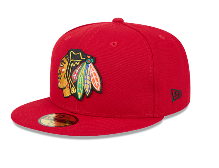 Chicago Blackhawks Scarlet 5950 Fitted Hat