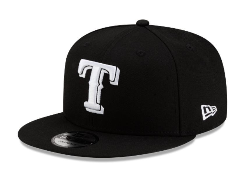Texas Rangers MLB Basic Black/ White Snapback
