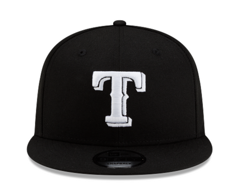 Texas Rangers MLB Basic Black/ White Snapback