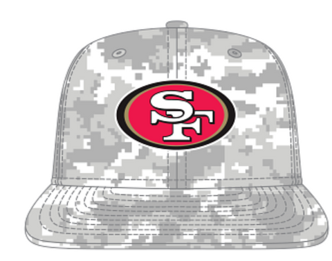 SF 49ers Salute To Service '25 59FIFTY Fitted Hat