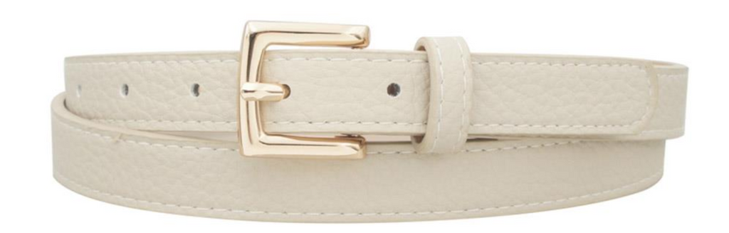 Pebble Rectangle Skinny Belt