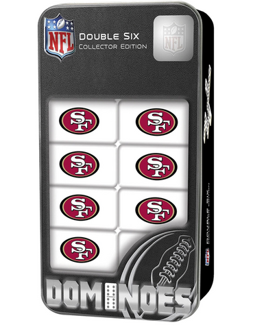 SF 49ers Double Six Dominoes