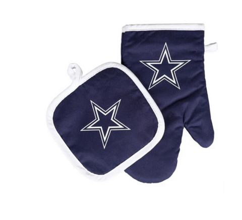 Cowboys Oven Mitten & Pot Holder