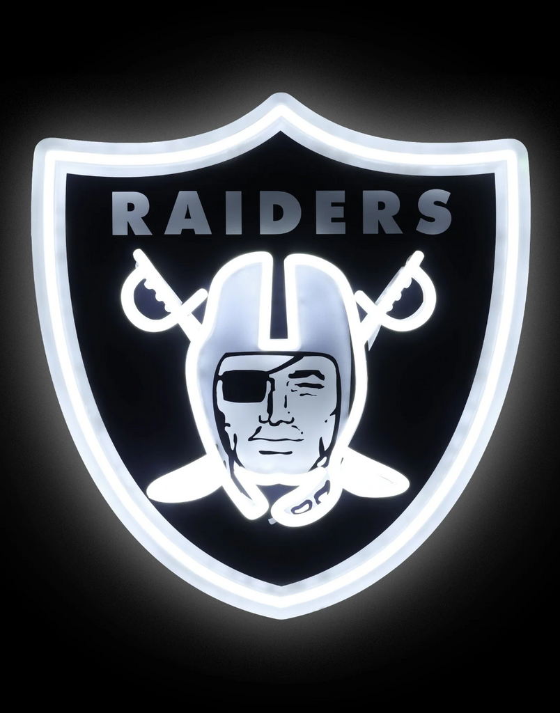 LV Raiders LED Neon Light Up Team Logo Sign