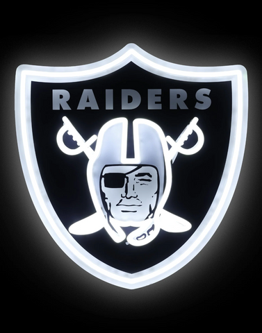 LV Raiders LED Neon Light Up Team Logo Sign