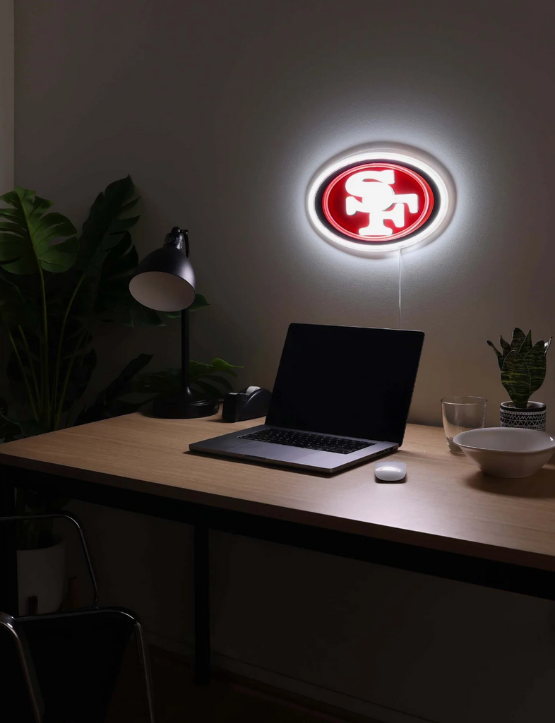 SF 49ers LED Neon Light Up Team Logo Sign