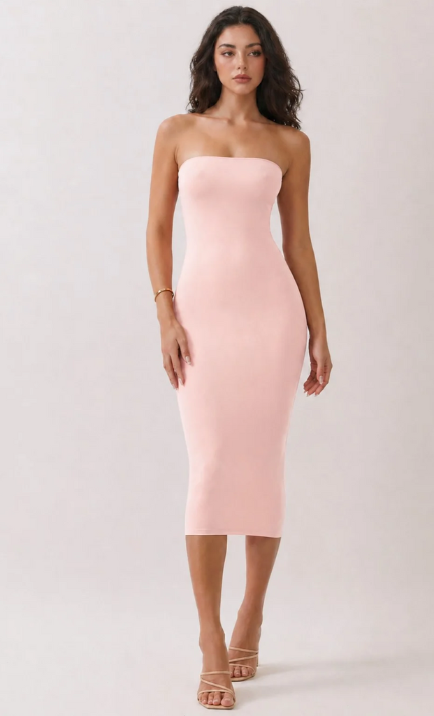 Double Layered Tube Top Dress 56993