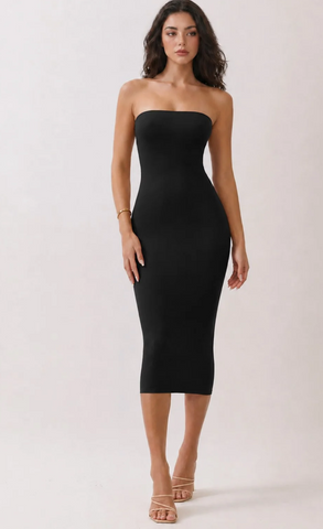 Double Layered Tube Top Dress 56993