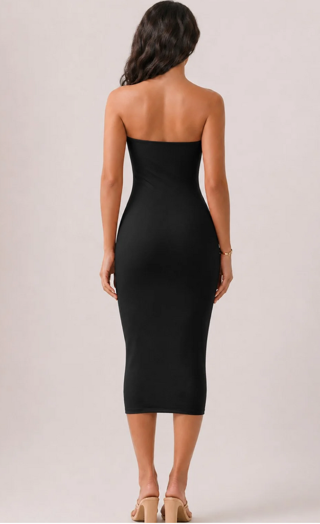 Double Layered Tube Top Dress 56993
