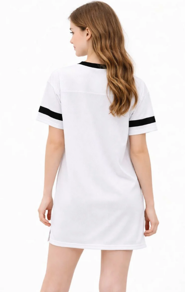Loose Fit Football Mini Dress 56970