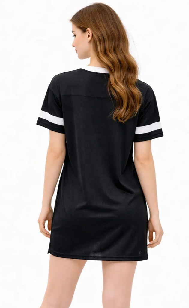Loose Fit Football Mini Dress 56970