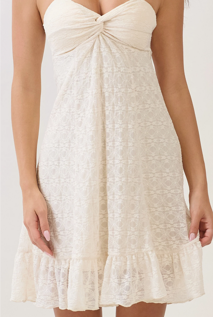 Mini Lace Trapeze Dress 57415