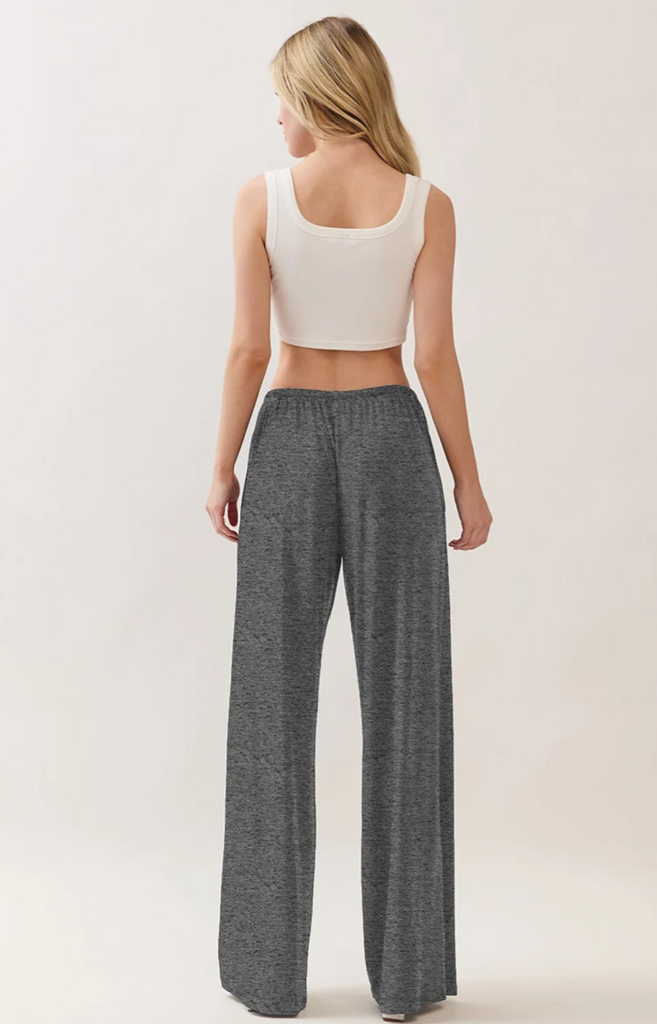 Wide Leg Drawstring Elastic Pants 56109