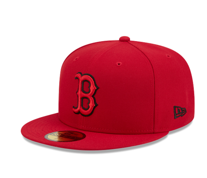 Boston Red Sox Scarlet Black Outline
