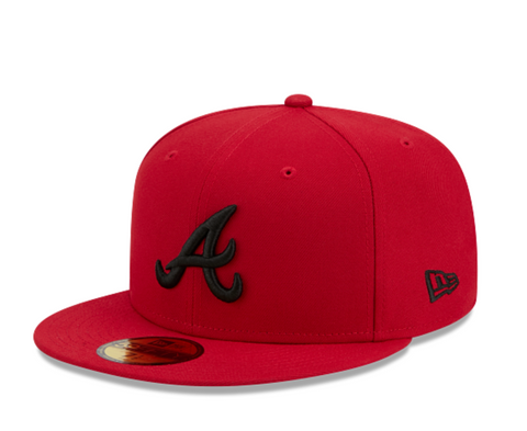 Atlanta Braves Scarlet Black 5950