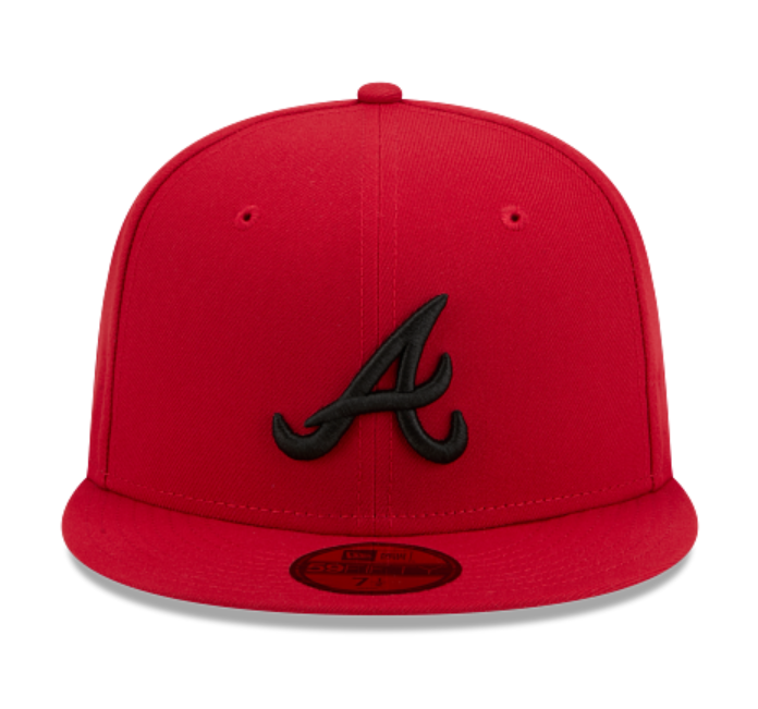 Atlanta Braves Scarlet Black 5950