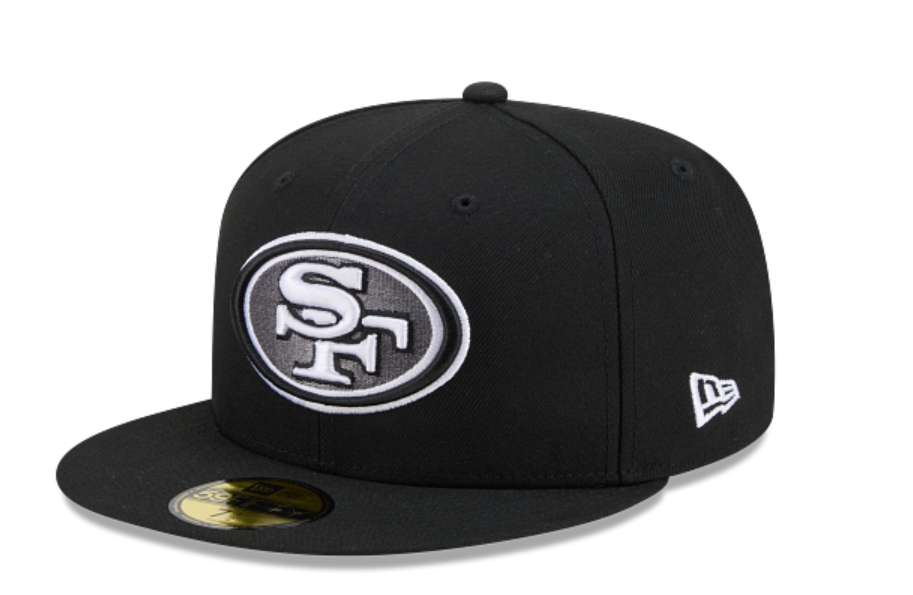SF 49ers Black White Charcoal 5950
