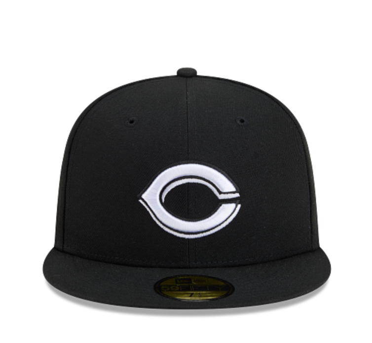 Cincinnati Reds Black White Outline 5950