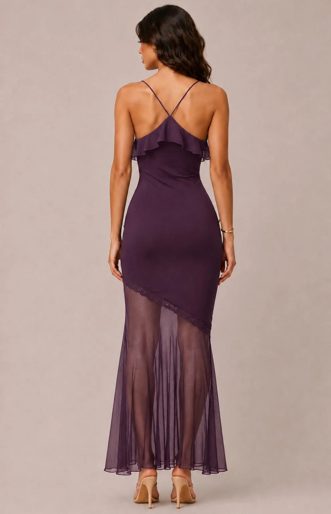 Asymmetrical Tiered Maxi Dress 57848