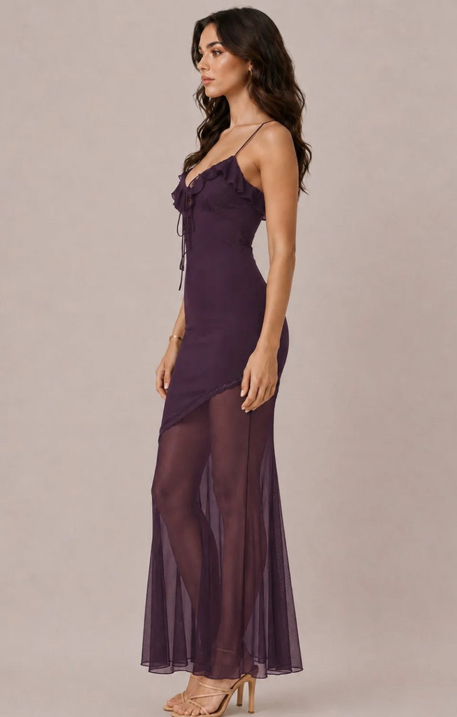 Asymmetrical Tiered Maxi Dress 57848