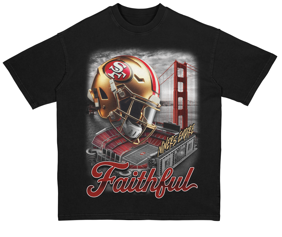 SF 49ers Faithful Helmet Tee