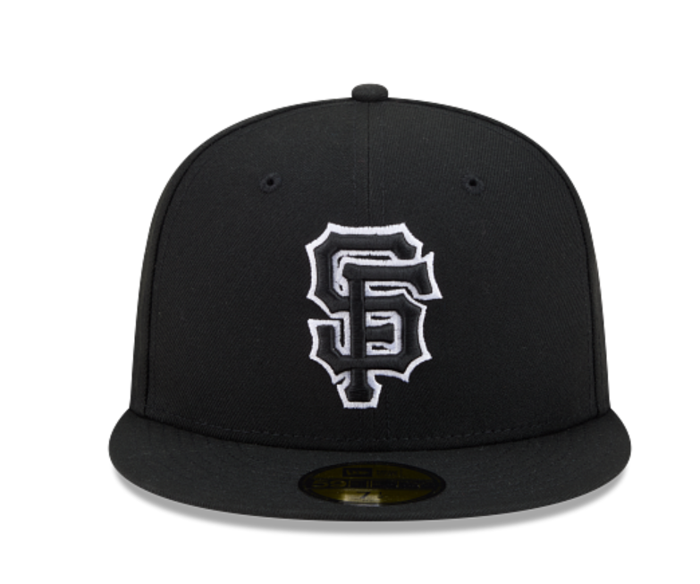 SF Giants Black White Outline 5950