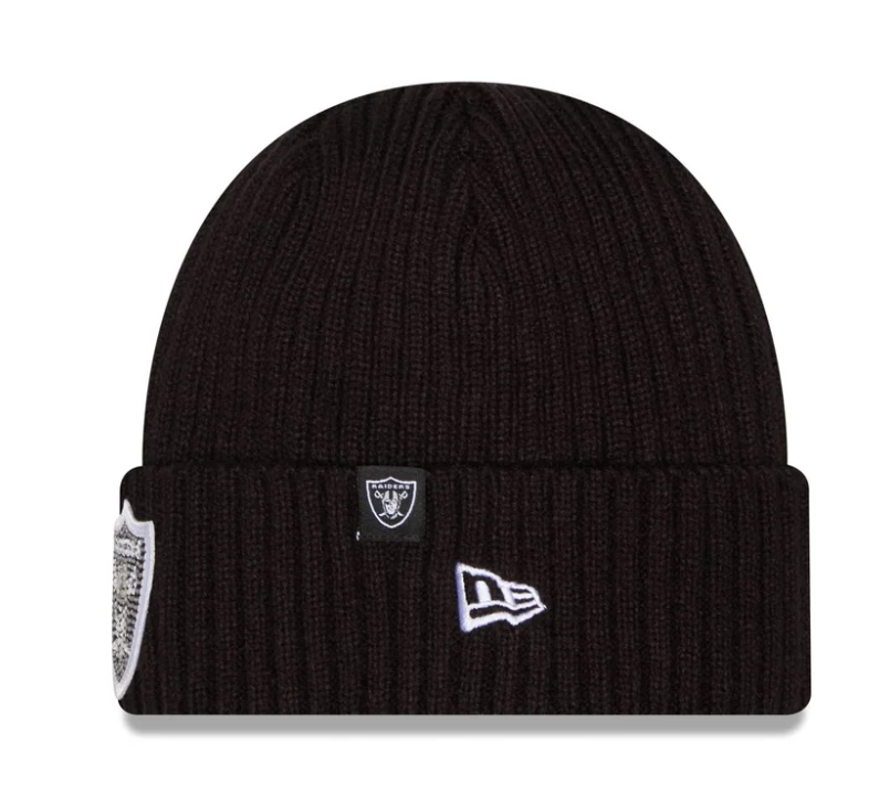 LV Raiders Knit Rhinestone Badge Beanie