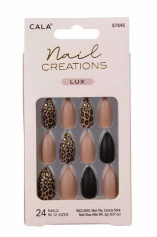 Nail Creations Lux Stiletto Cheetah