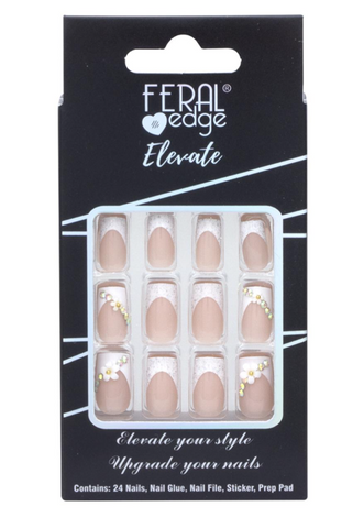 Feral Edge French Tips Design Nail Decoration Set