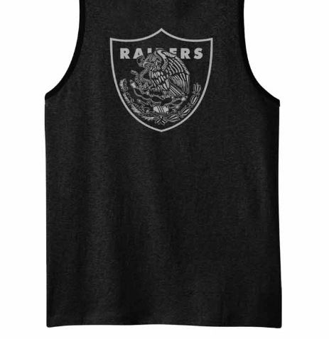 Raiders Aztec Silver & Black Tank Top