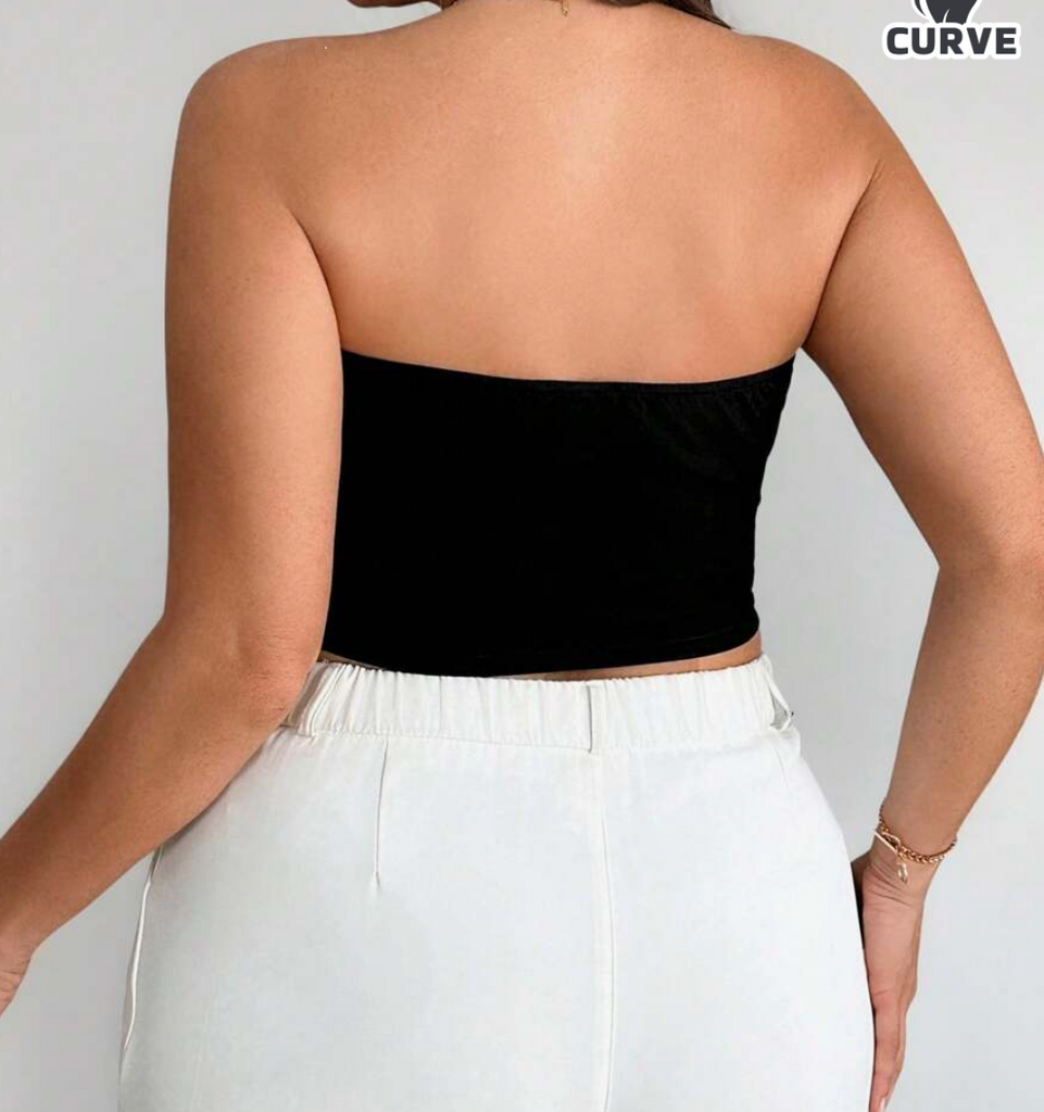 Crop Halter Top Plus