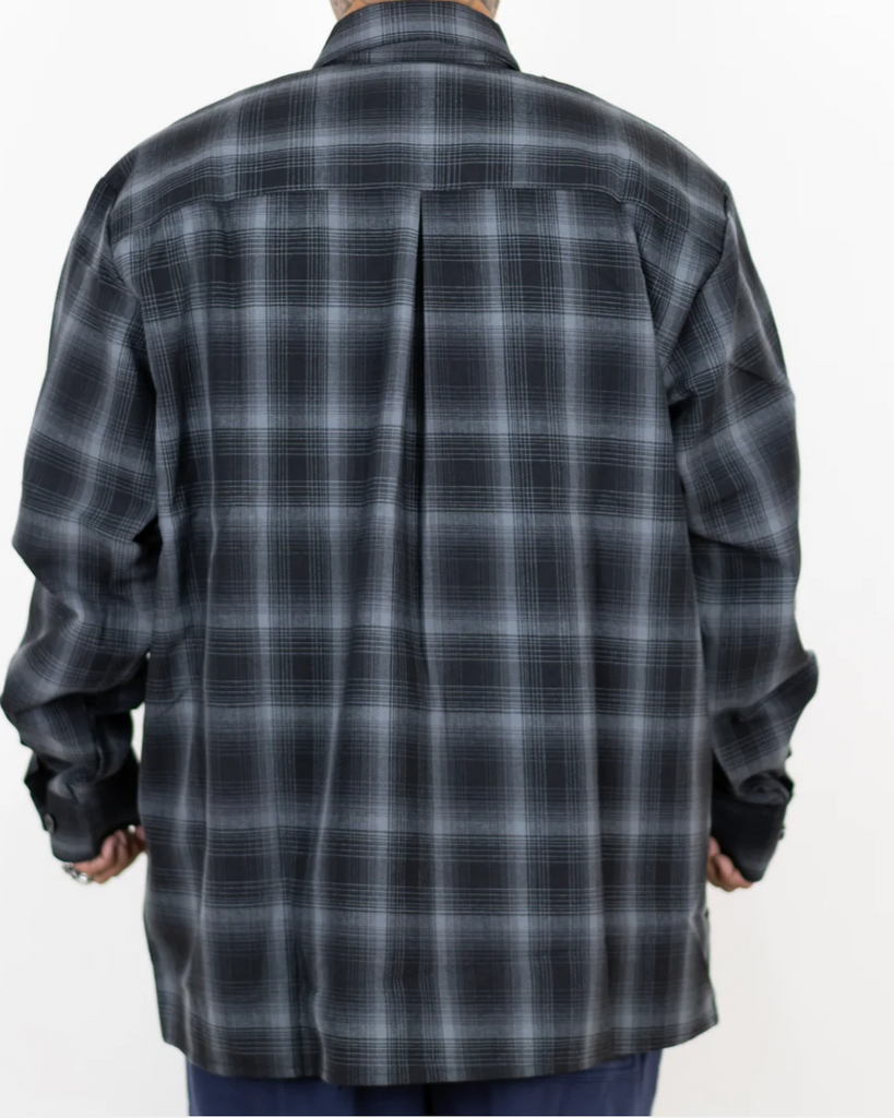 Long Sleeve Checkered Flannel Shirt