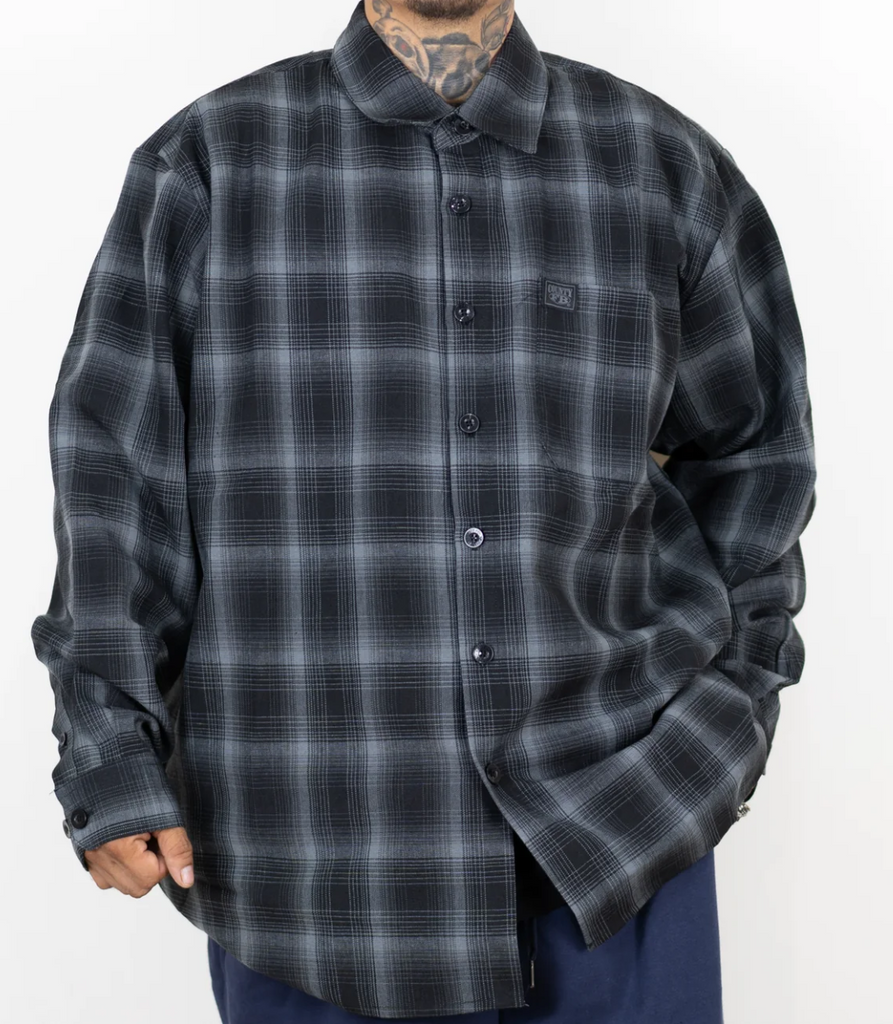 Long Sleeve Checkered Flannel Shirt