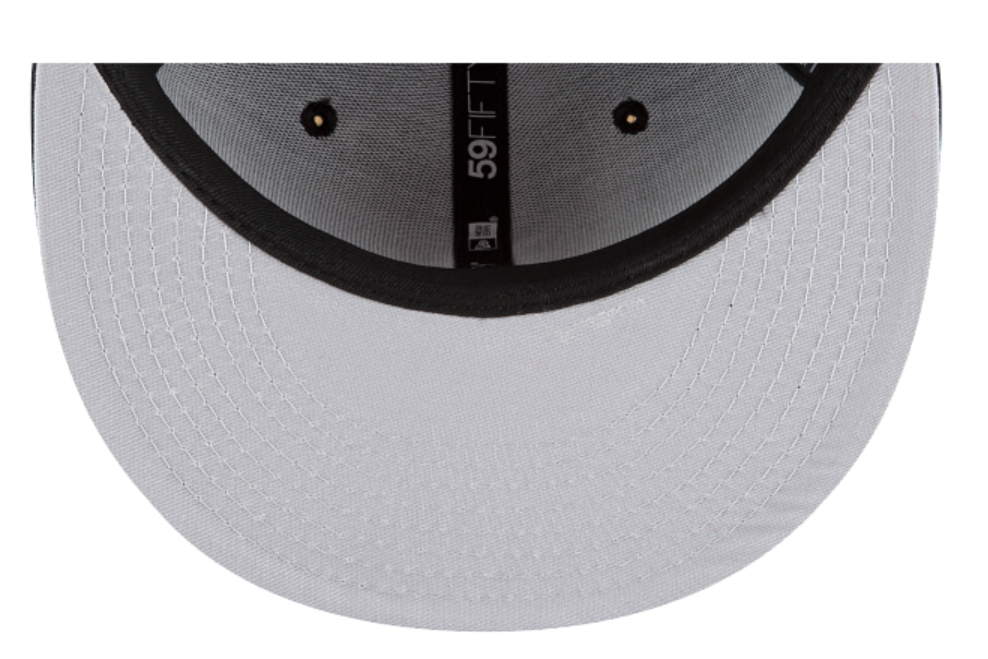 Detroit Tigers Black White Fitted Cap