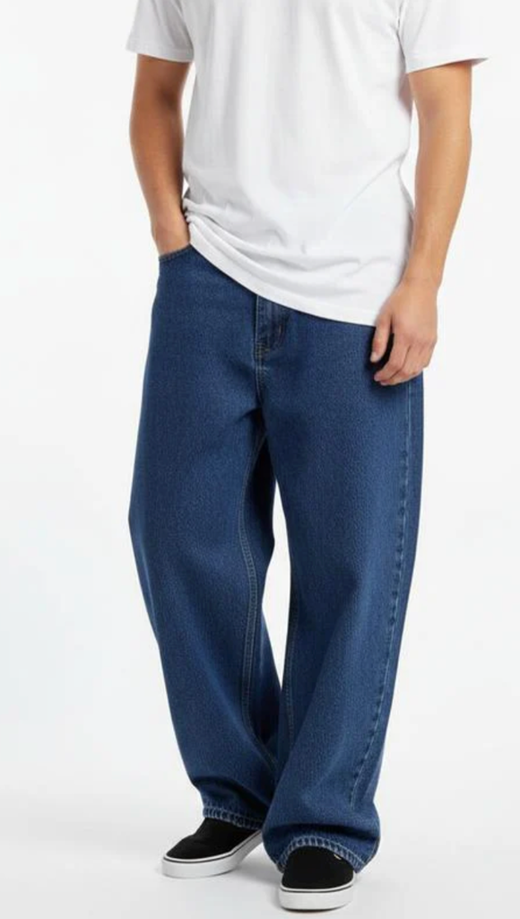 Knobetta Denim Pants Ultra Wide Leg Denim Blue