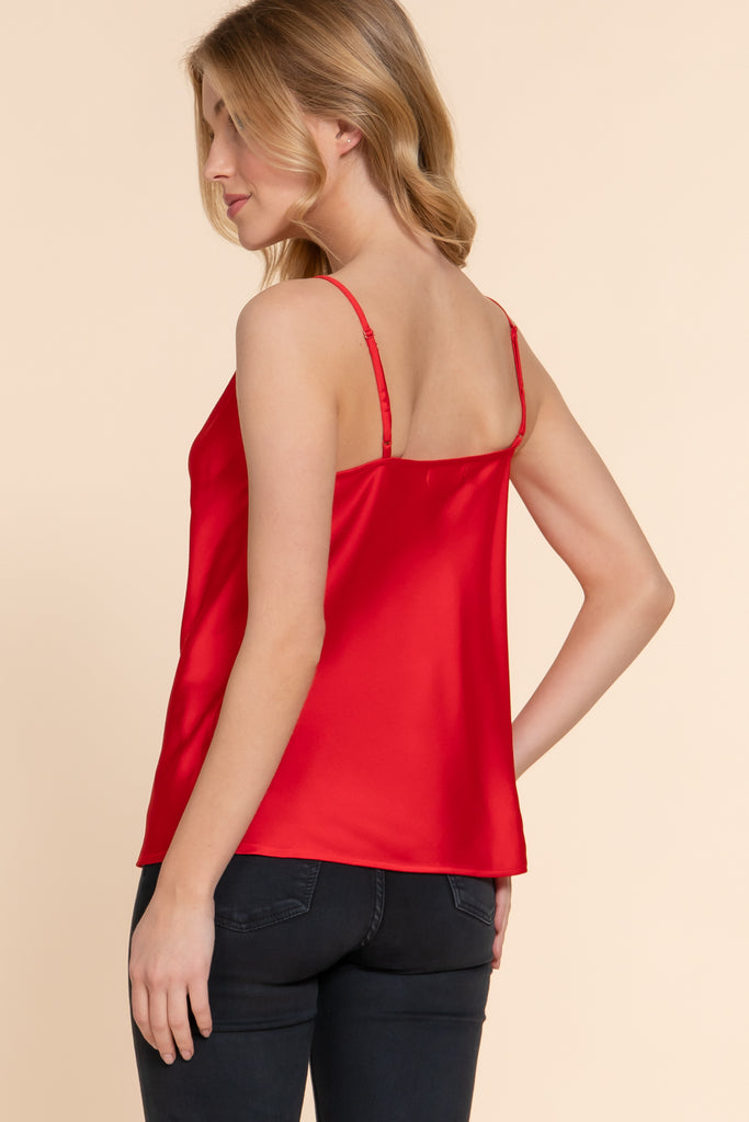 Cowl Neck Satin Cami 13553