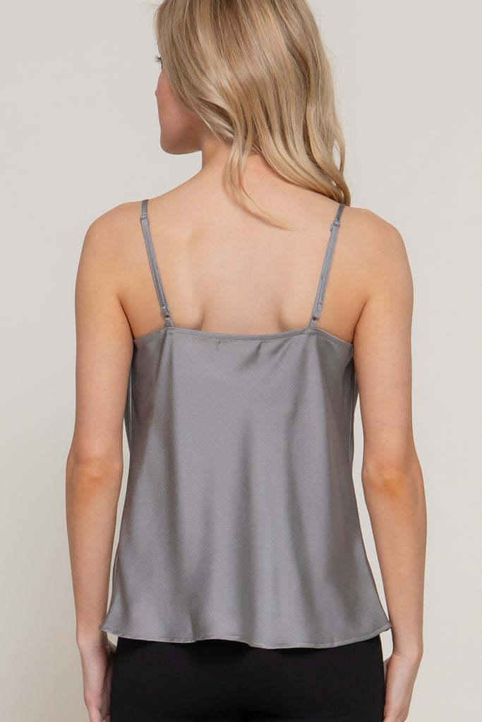 Cowl Neck Satin Cami 13553