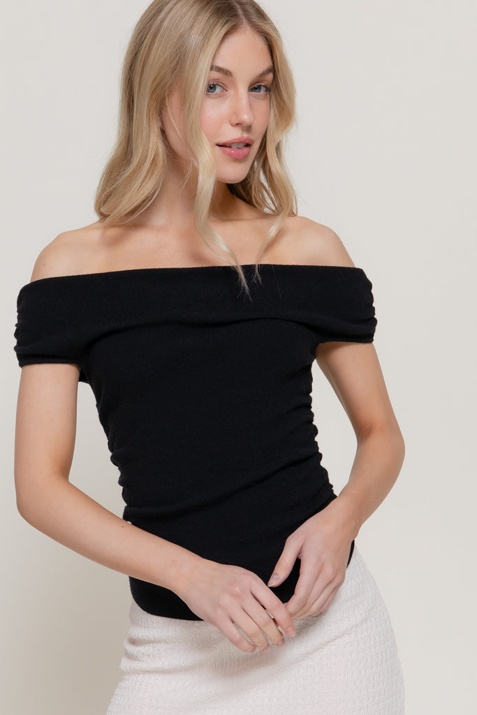 Off The Shoulder Ruched Top 14895