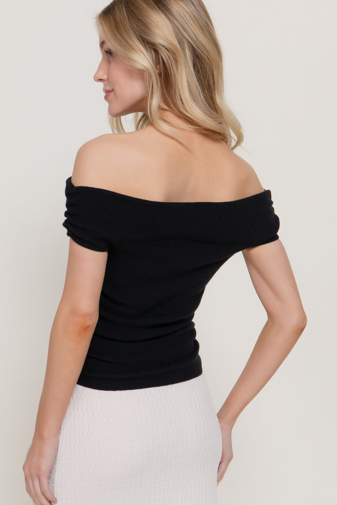 Off The Shoulder Ruched Top 14895