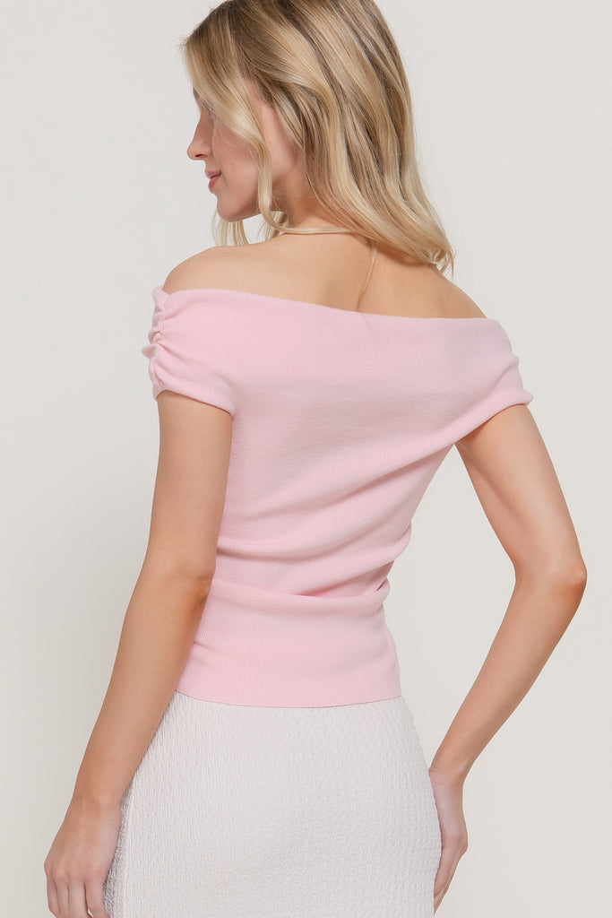 Off The Shoulder Ruched Top 14895