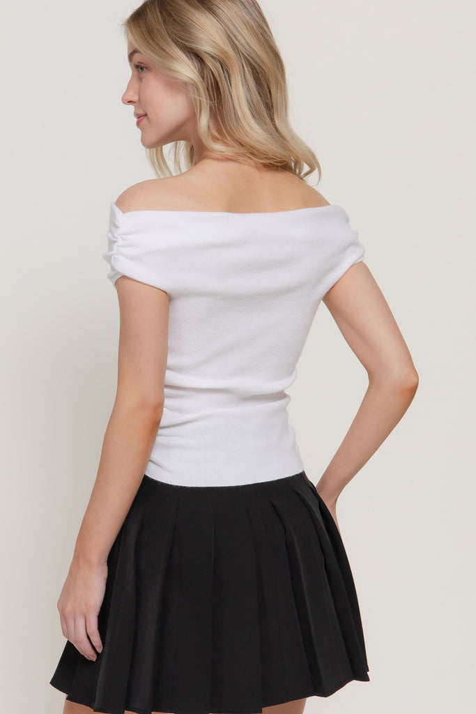 Off The Shoulder Ruched Top 14895