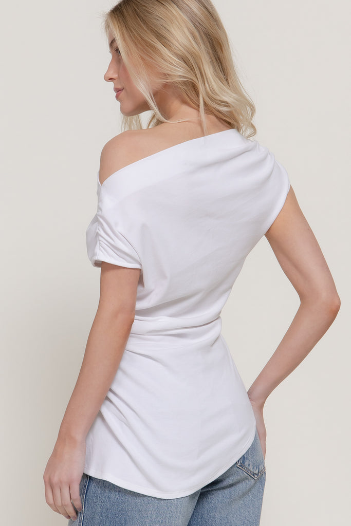 Off Shoulder Ribbed Top 15133