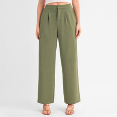Relaxed Wide Leg Trouser Pants 74771 - Craze Fashion