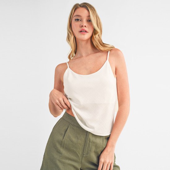 Woven Double Layered Cami Top 75338