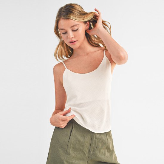 Woven Double Layered Cami Top 75338